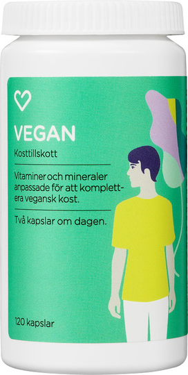 Hjärtats Multivitamin Vegan Kapsel 120st