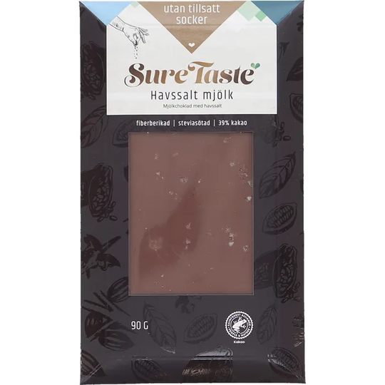 Sure Taste 2 x Mjölk Choklad Havssalt