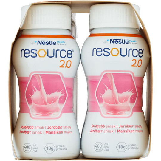 Nestlé Resource 2.0 Jordgubb 4 x 200 ml