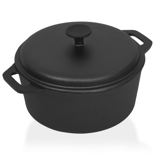 vidaXL Gryta Ø26,5 cm gjutjärn