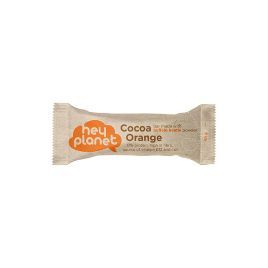 Hey planet Insektproteinbar Kakao & Apelsin, 45g