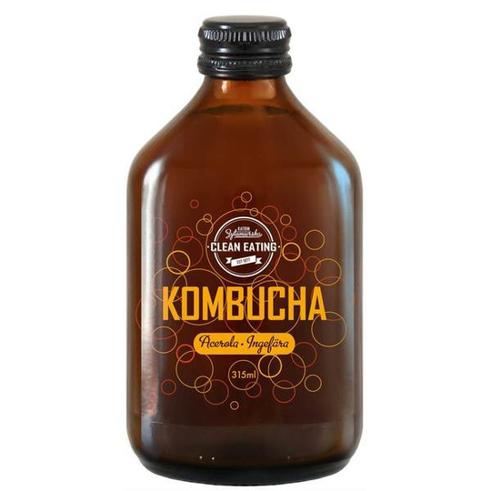 Clean Eating Kombucha Acerola Ingefära 315 ml